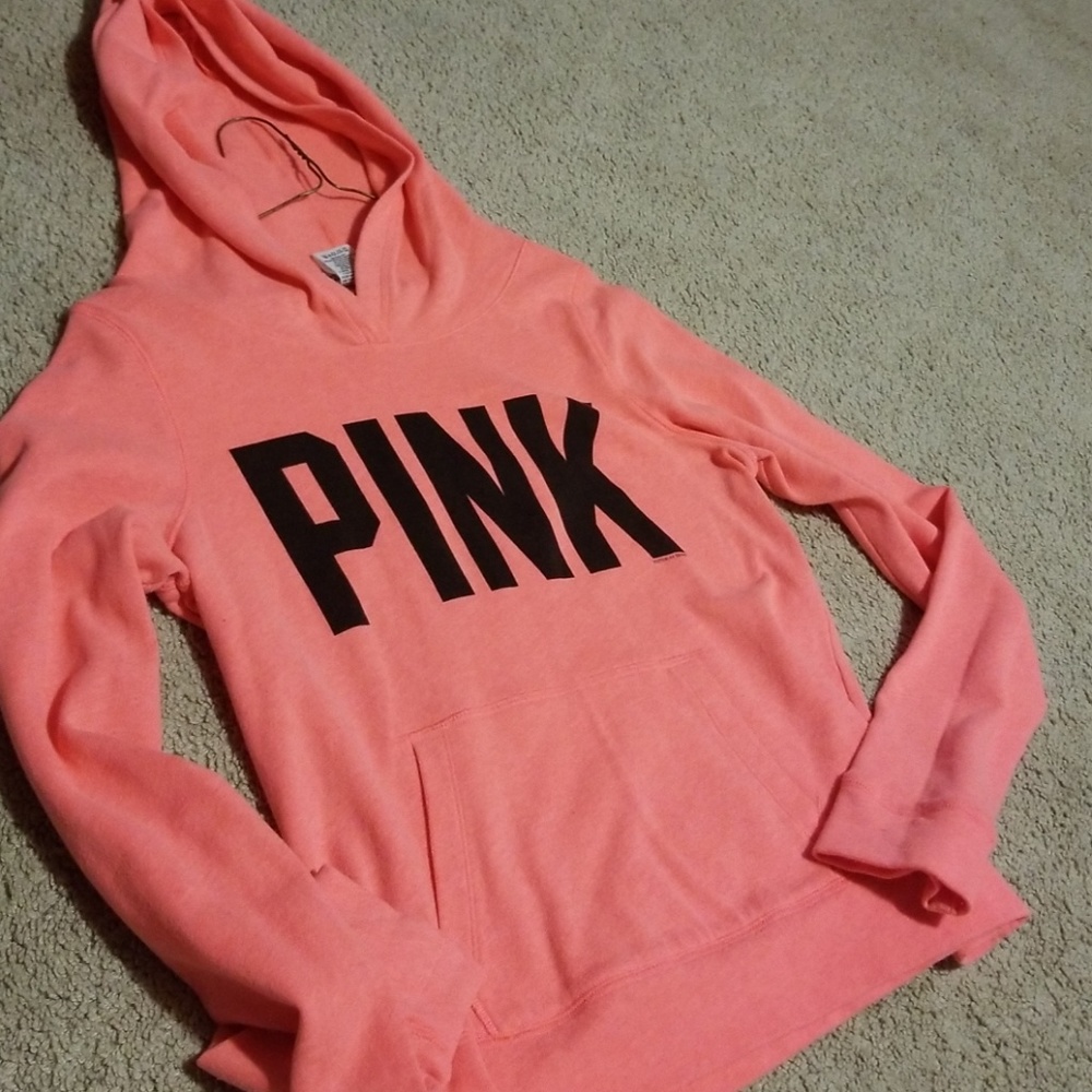 Pink hooded sweatshirt
